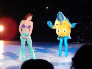 Ariel and Flounder brought The Little Mermaid to life at Royal Frams Arena. (Jon Gallo)