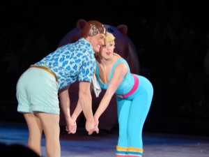 Ken and Barbie were cast perfectly for the Toy Story act at Disney On Ice presents Worlds of Fantasy. (Jon Gallo)