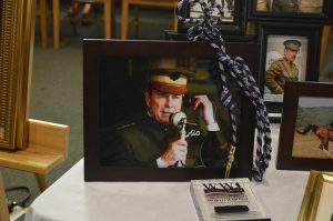 A photo of living history actor David Shuey as Gen. John J. Pershing. A memorail service was held for Shuey on Oct. 20, 2018, at the First Presyterian Church in Carlisle, PA. (Anthony C. Hayes)