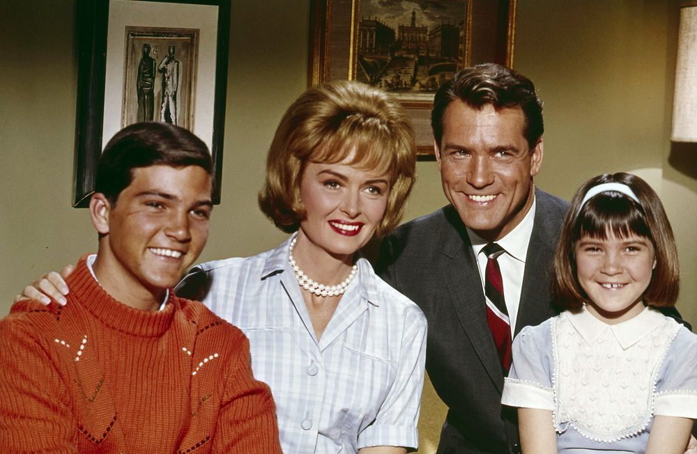 Paul Petersen with the cast of The Donna Reed Show