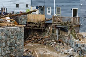 May 28, 2018, Ellicott City, Md. - Aftermath of the May 27th storm that produced over 8 inches of rainfall in a very short period of time across Howard County. The downpour caused massive flooding through Ellicott City devastating Main Street homes and business. This flood is reminiscent of the 2016 flood from which the community still haven't fully recovered. (Mike Jordan / BPE)