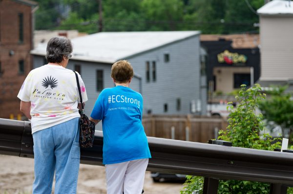 May 28, 2018, Ellicott City, Md. - Aftermath of the May 27th storm that produced over 8 inches of rainfall in a very short period of time across Howard County. The downpour caused massive flooding through Ellicott City devastating Main Street homes and business. This flood is reminiscent of the 2016 flood from which the community still haven't fully recovered. (Mike Jordan / BPE)