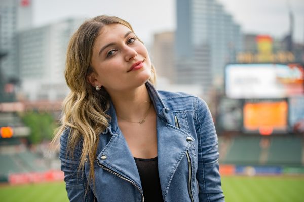 Baltimore, Md - Singer, songwriter and actor Elle Winter is scheduled to perform at “Friday Fireworks and Music at America’s Ballparks” at Oriole Park on June 1st. (Mike Jordan/BPE Staff Photographer)