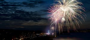 Fireworks display at the end of Bray Summerfest 2014 credit Declan Hackett Wikimedia Commons