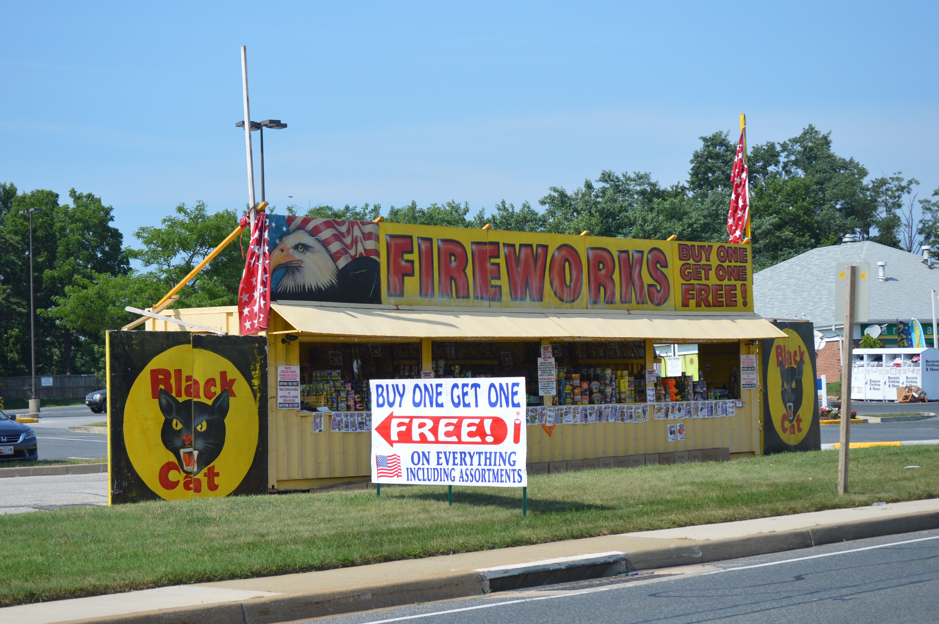 A 4th of July fireworks stand on Baltimore National Pike in Baltimore, Maryland. (credit Anthony C. Hayes)