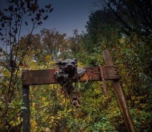 The foreboding entrance to the Horror Trail. (Jessica Lynn Dotson)