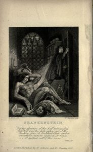 Inside cover of the 1831 edition of Frankenstein. (Wikimedia)