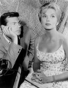 Gary Lockwood and Leslie Parrish from the television program Follow the Sun. (Wikimedia)