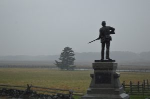 A monument overlooking the Gettysburg Battlefield. Picture taken on Remembrance Day 2017 - credit Anthony C. Hayes Baltimore Post-Examiner