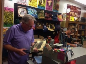 Store owners John and Kathy Byer never stop moving on a busy Saturday morning (Lauren Molander)