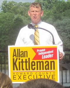 Allan Kittleman announces his run for executive in 2013.