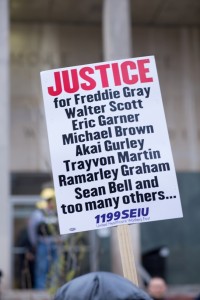 Two days before the Baltimore riots, protesters marched to demand justice for Freddie Gray. (Erik Hoffman)