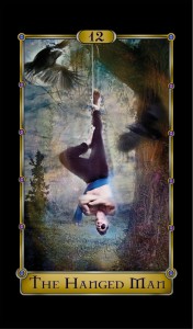 Martial arts master Harry McKenzie as The Hanged Man.