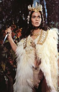 Martine Beswick from the Hammer classic Prehistoric Women.