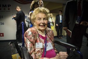 Phyllis Schlafly at the Republican National Convention in Cleveland. (Photo by Doug Christian)