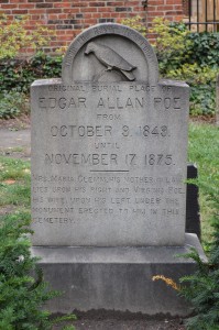 The Poe Toaster engaged in his solitary graveside tribute for many decades. (Anthony C. Hayes)