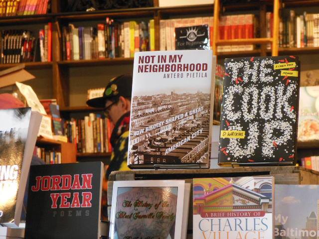 Not in My Neighborhood by Antero Pietila Red Emma's Bookstore Baltimore, Maryland: credit Anthony C. Hayes