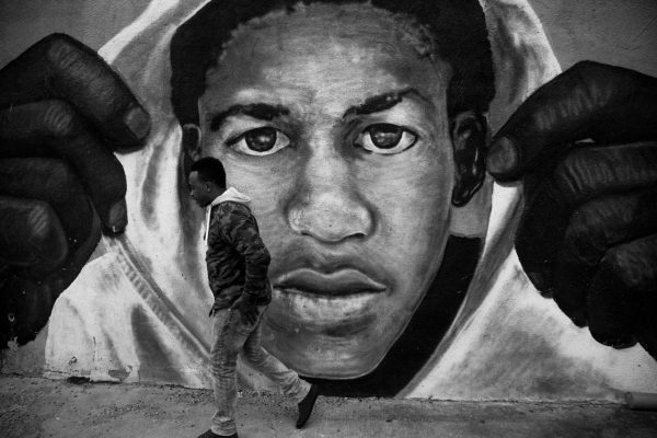 Mural of Trayvon Martin in west Baltimore. (Sean Scheidt)