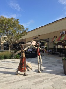 The Mall's Metal Sculptures by Ed Kidera.