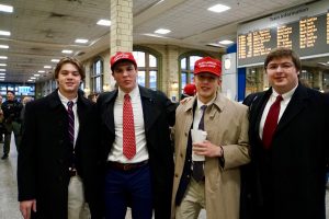 Trump Supporters at Penn Station