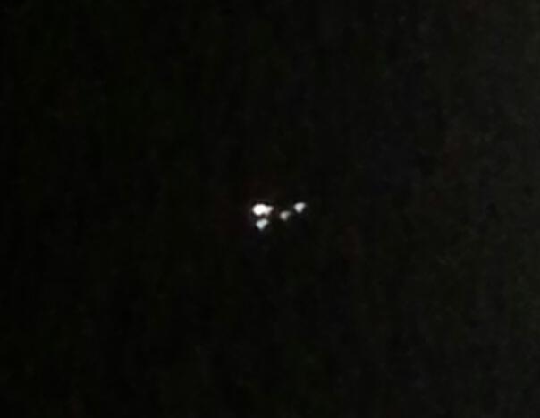 A UFO in the sky over Grovetown Georgia.