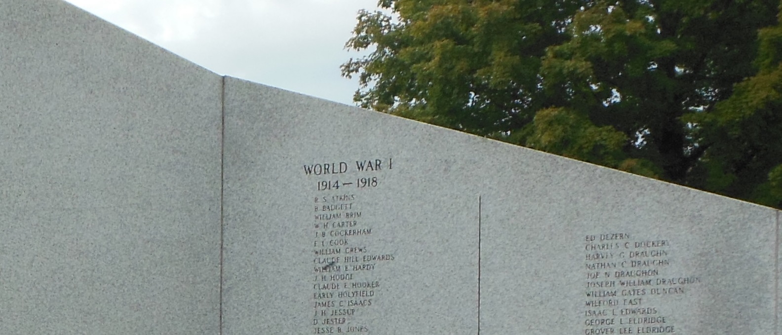 World War I memorials in Mt. Airy, NC. (Anthony C. Hayes)
