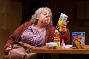 Jayne Houdyshell (Alma) plays a cantankerous senior citizen with sticky fingers in “The Shoplifters.” The Tony Award nominee makes her Washington, D.C., theater debut in the Arena Stage season opener. (Teresa Wood)