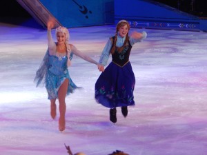 It wouldn't be a Disney on Ice show without Frozen's Elsa and Anna. (Jon Gallo)