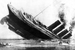 The sinking of the RMS Lusitania helped to draw the US into World War I.