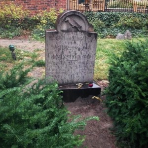 Poe's original grave site, where he laid until his 1875 exhumation and relocation within the same grounds (Lauren Molander)