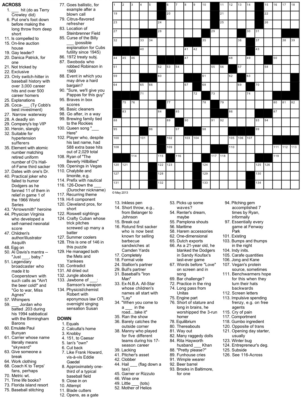 Baltimore Nfl Player Crossword