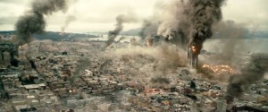 The computer-generated imagery of the earthquakes that rock Los Angeles and San Francisco in San Andreas are some of the best special effects you've seen in quite some time. (Warner Bros.)