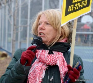 Sharon Black at the Baltimore rally.