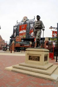 The Babe outside of Orioles Park. 