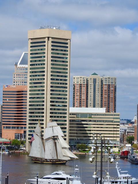 Pride II at the Inner Harbor: Photo taken from Federal Hill