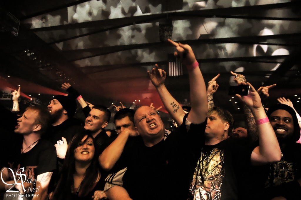 Fans get a little crazy during the Slipknot concert. (Stacy Atwell)