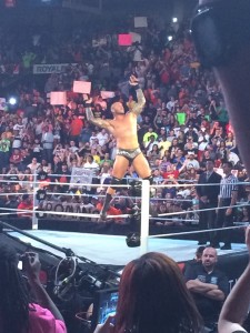 Randy Orton took on Roman Reigns in the main event at Monday Night Raw at the Baltimore Arena on Sept. 8. (Jon Gallo)