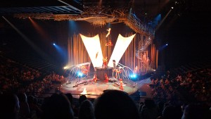 The acrobatics in Cirque du Soleil’s Varekai are worth the price of admission. 