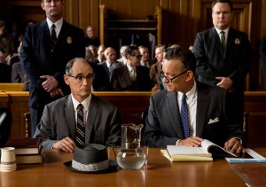 Tom Hanks and Mark Rylance portray lawyer James Dunscan and convicted Soviet Spy Rudolph Abel very well in Bridge of Spies, which should be nominated for the Oscar for Best Picture. (DreamWorks)